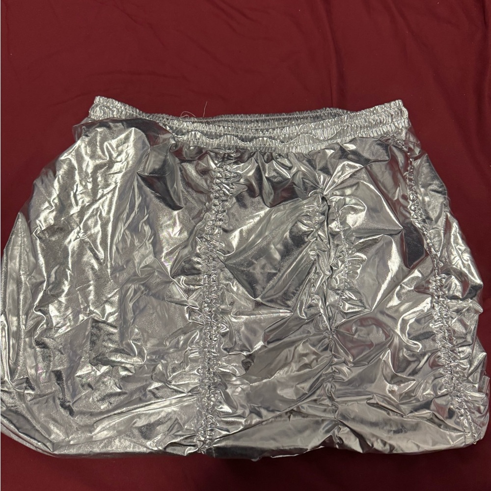 Silver festival skirt